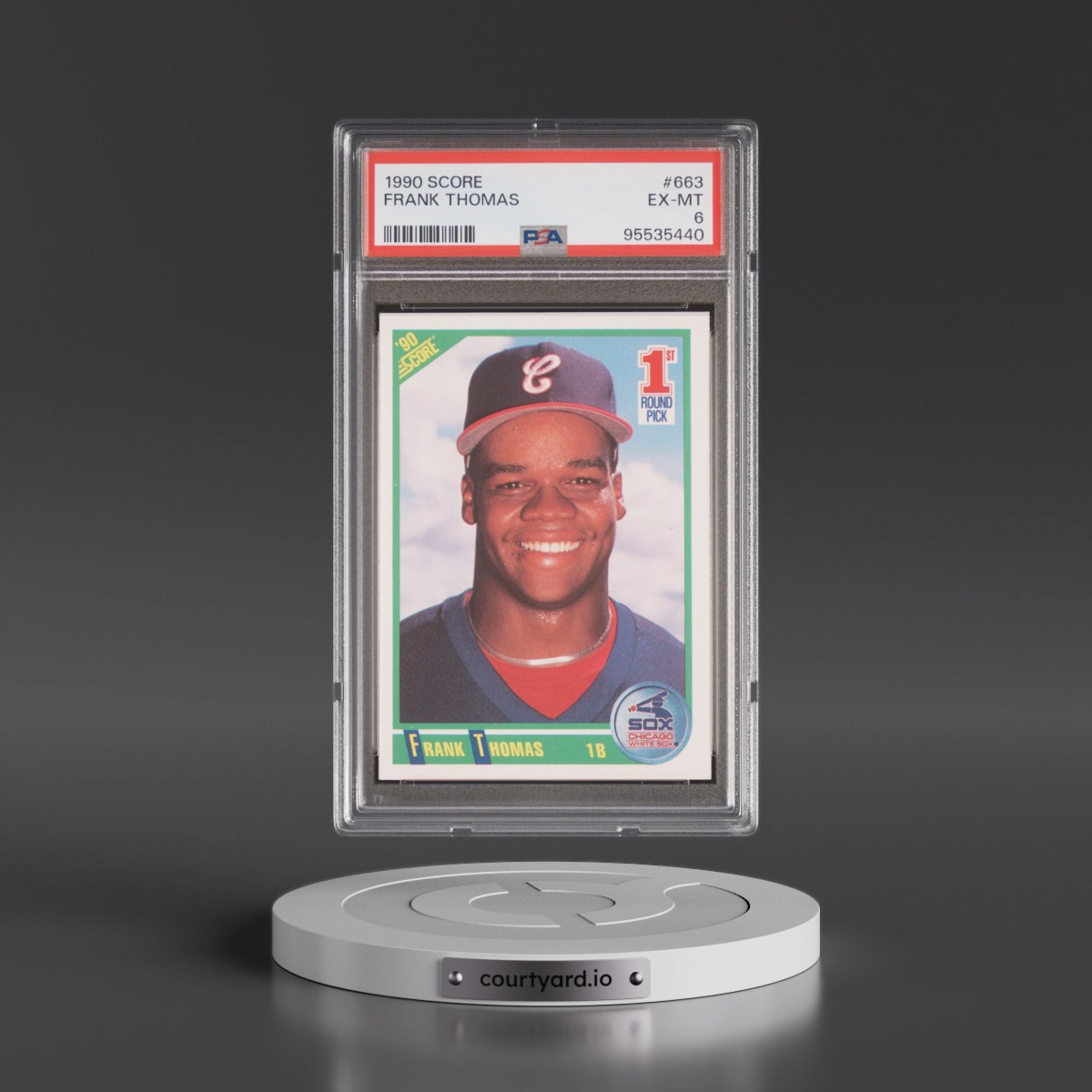 1990 Score #663 Frank Thomas (PSA 6 EX-MT)