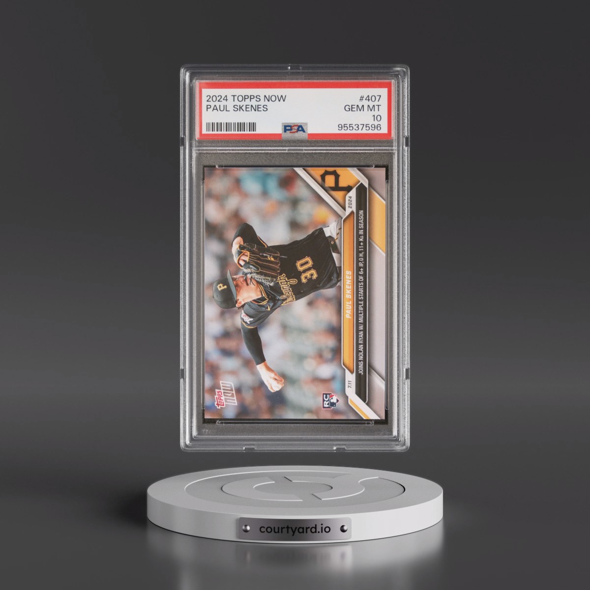 2024 Topps Now #407 Paul Skenes (PSA 10 GEM MINT)