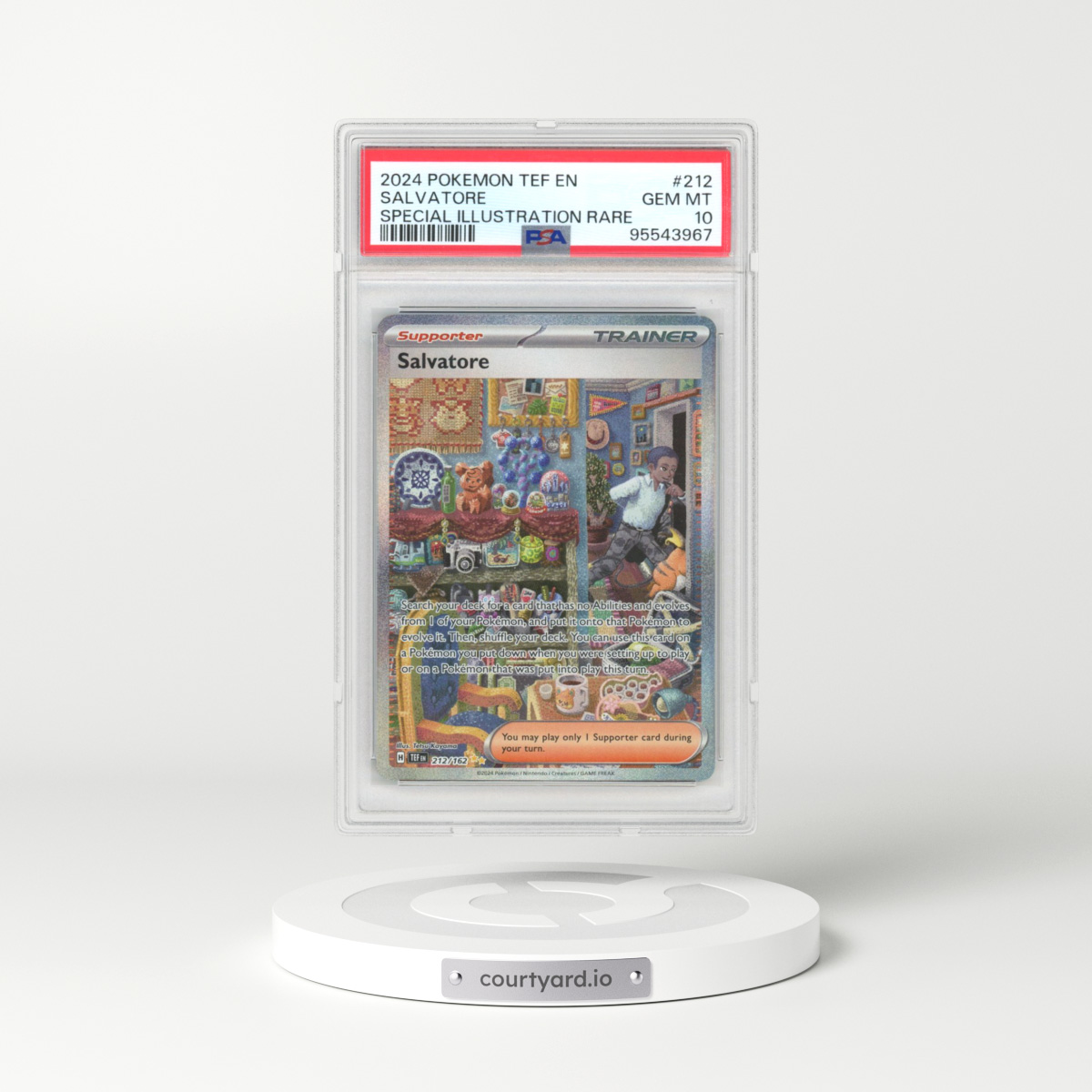 2023 Temporal Forces - TEF EN #212 Salvatore - Special Illustration Rare (PSA 10 GEM MINT)