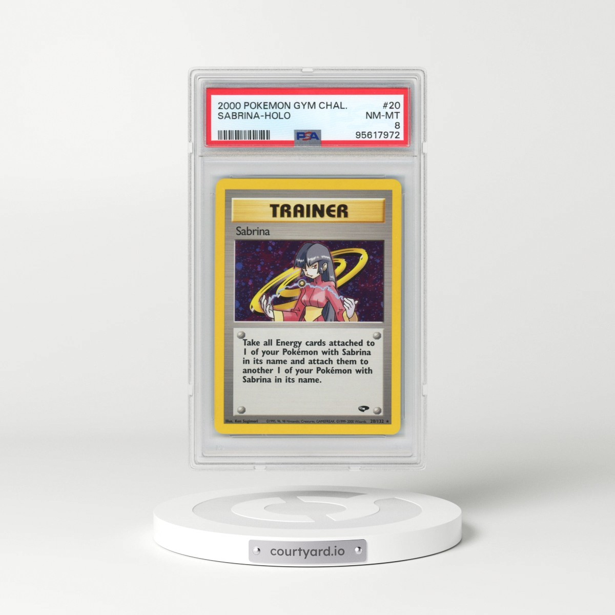 2000 Pokémon Gym Challenge #20 Sabrina - Holo (PSA 8 NM-MT)