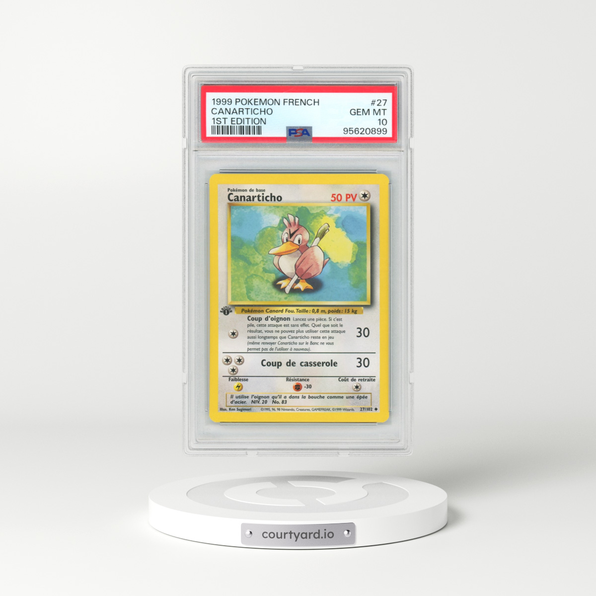 1999 Pokémon #27 Canarticho - 1st Edition (PSA 10 GEM MINT)