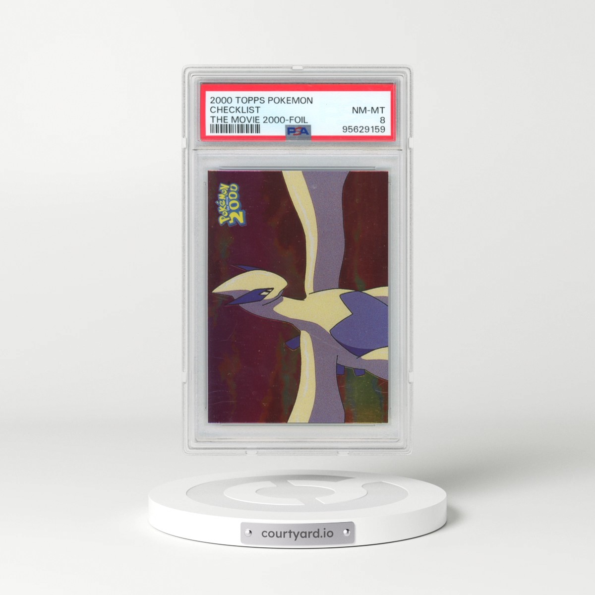 2000 Topps Pokémon the Movie 2000 Checklist - Foil (PSA 8 NM-MT)