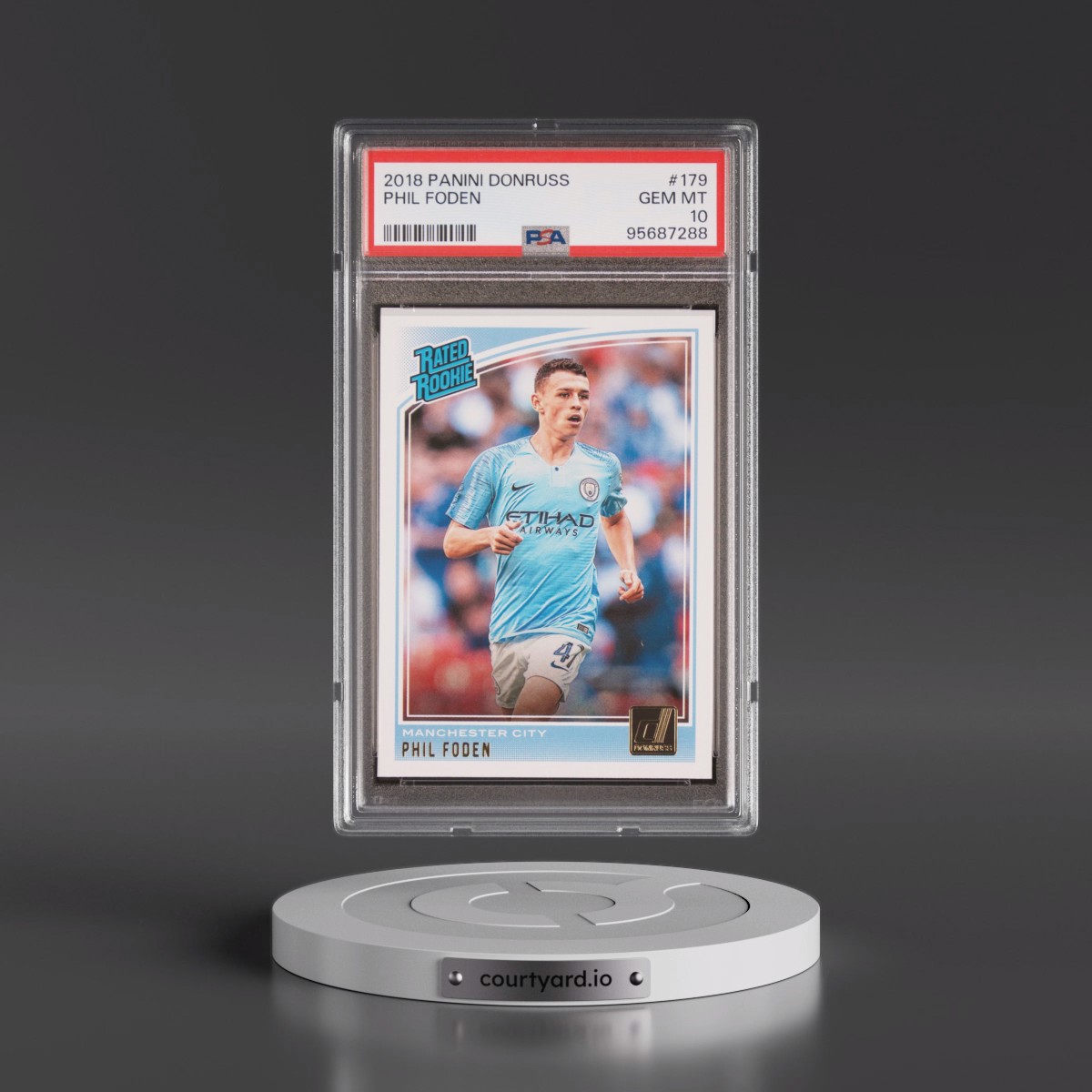 2018 Panini Donruss #179 Phil Foden (PSA 10 GEM MINT)