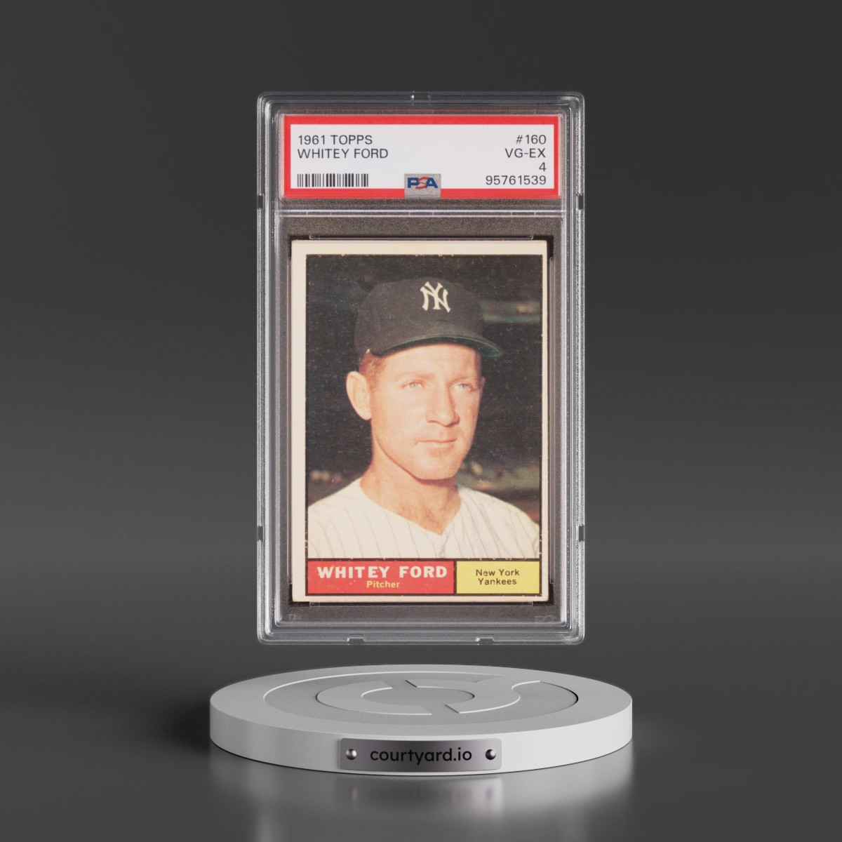 1961 Topps #160 Whitey Ford (PSA 4 VG-EX)