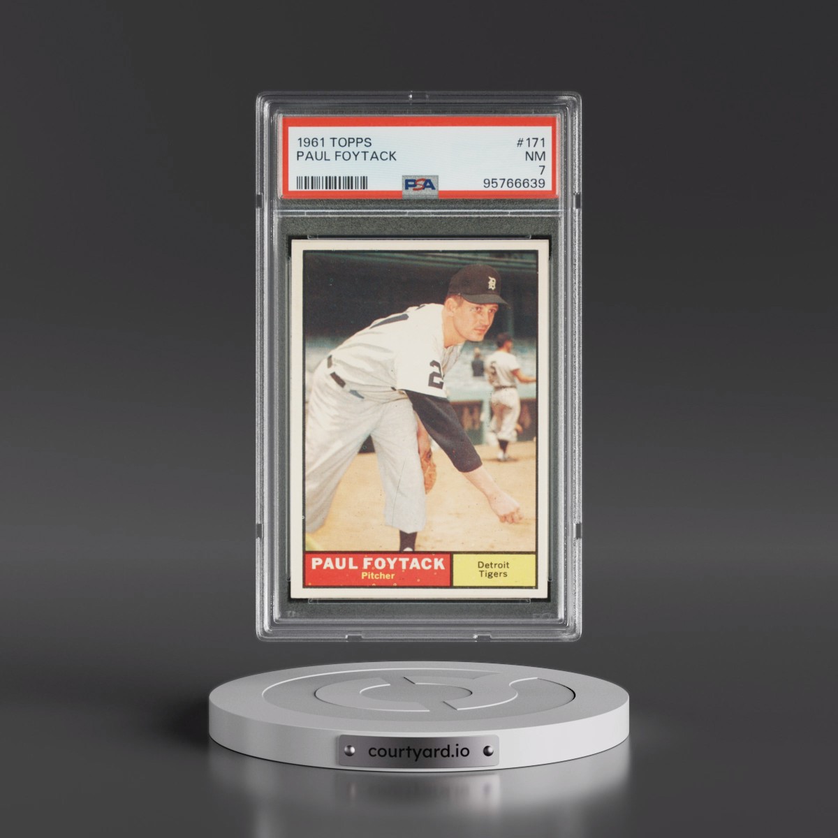 1961 Topps #171 Paul Foytack (PSA 7 NM)