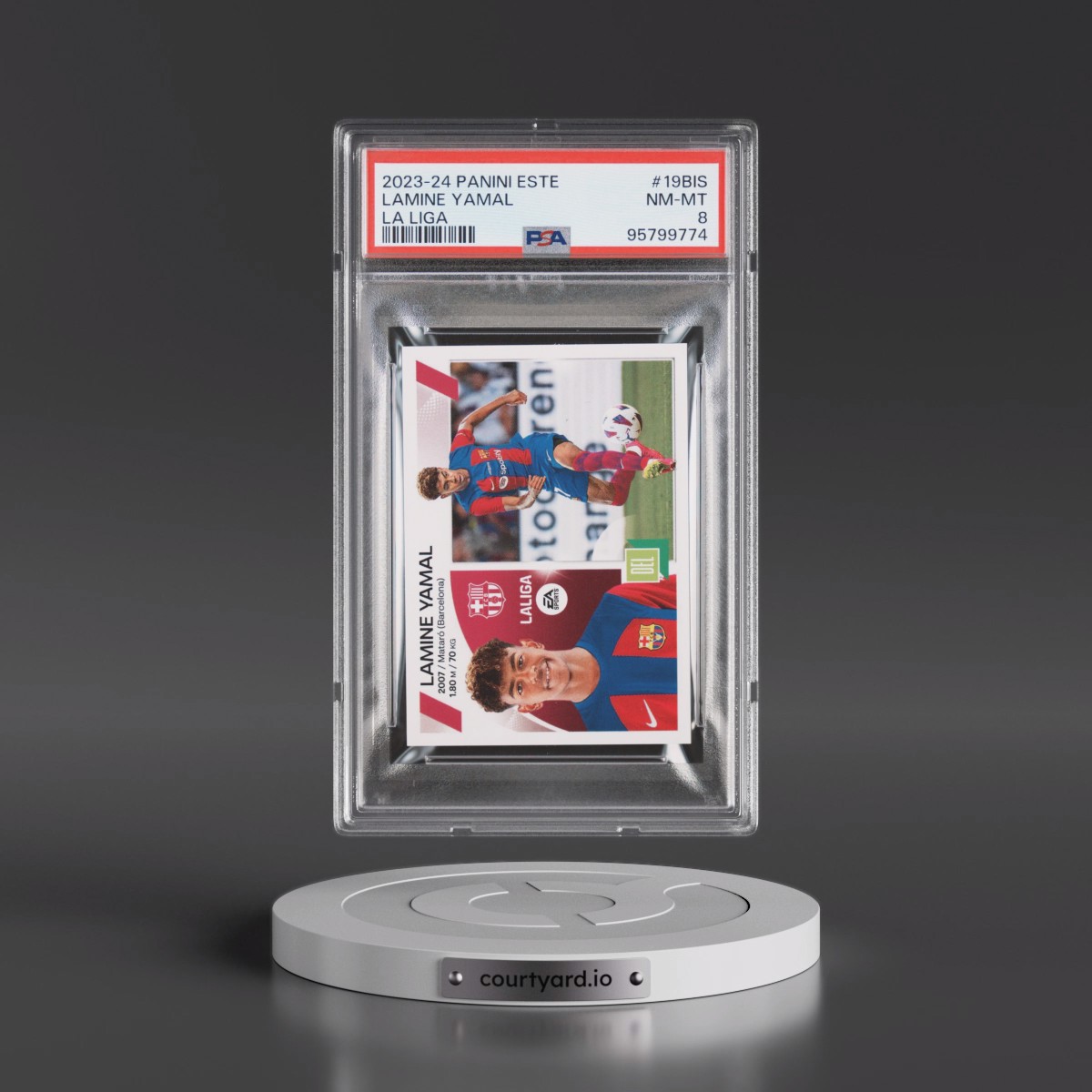 2023 Panini Este La Liga #19BIS Lamine Yamal (PSA 8 NM-MT)