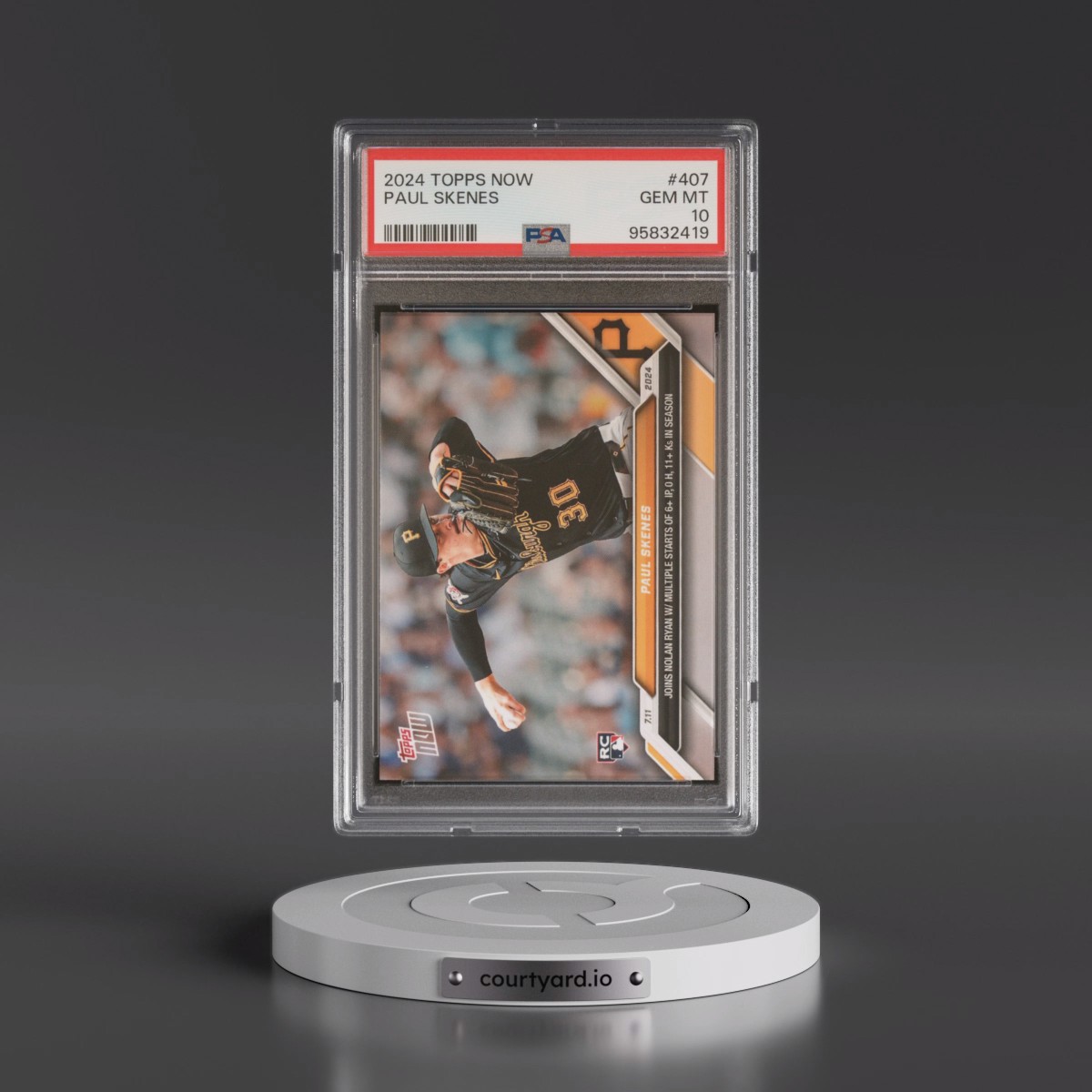 2024 Topps Now #407 Paul Skenes (PSA 10 GEM MINT)