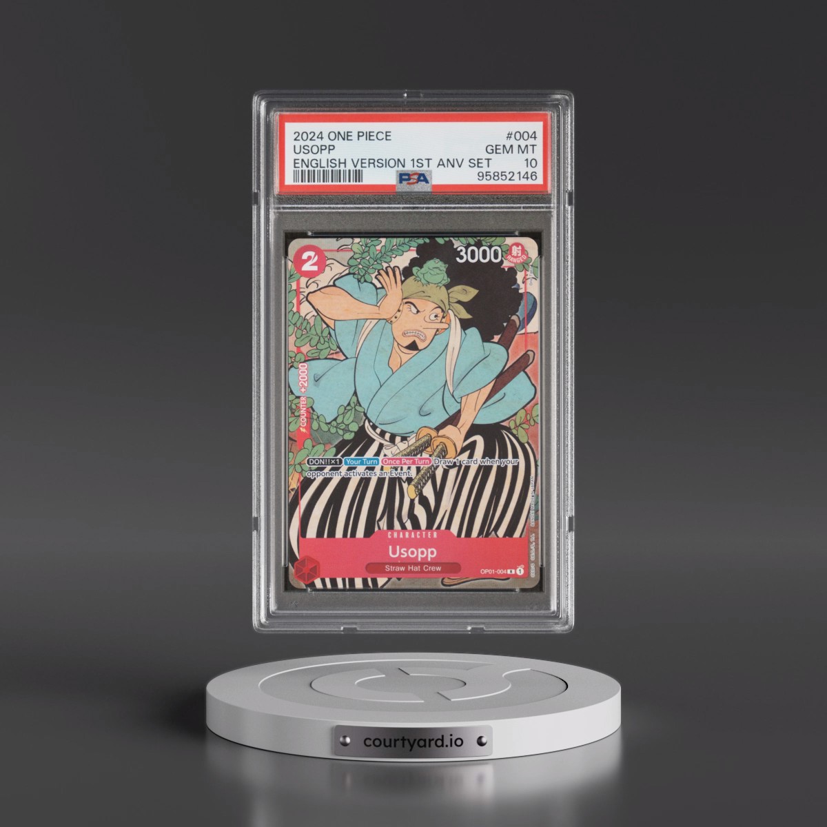 2024 One Piece English Version 1st Anniversary Set #004 Usopp (PSA 10 GEM MINT)