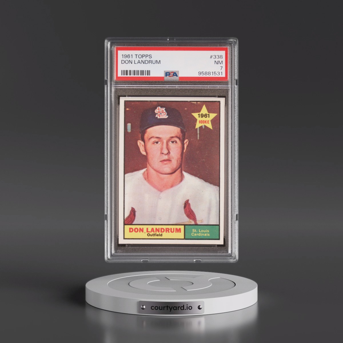 1961 Topps #338 Don Landrum (PSA 7 NM)