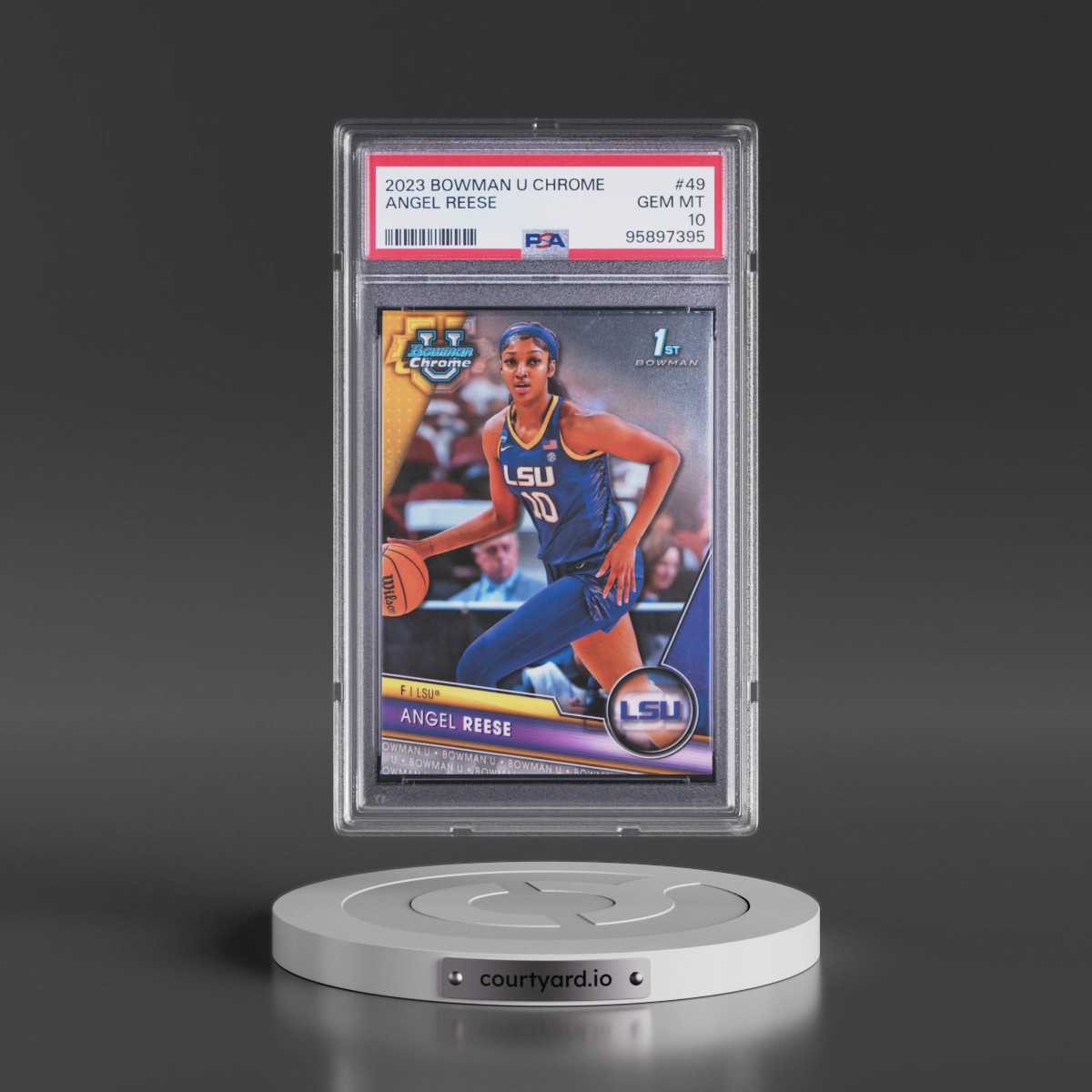 2023 Bowman University Chrome #49 Angel Reese (PSA 10 GEM MINT)