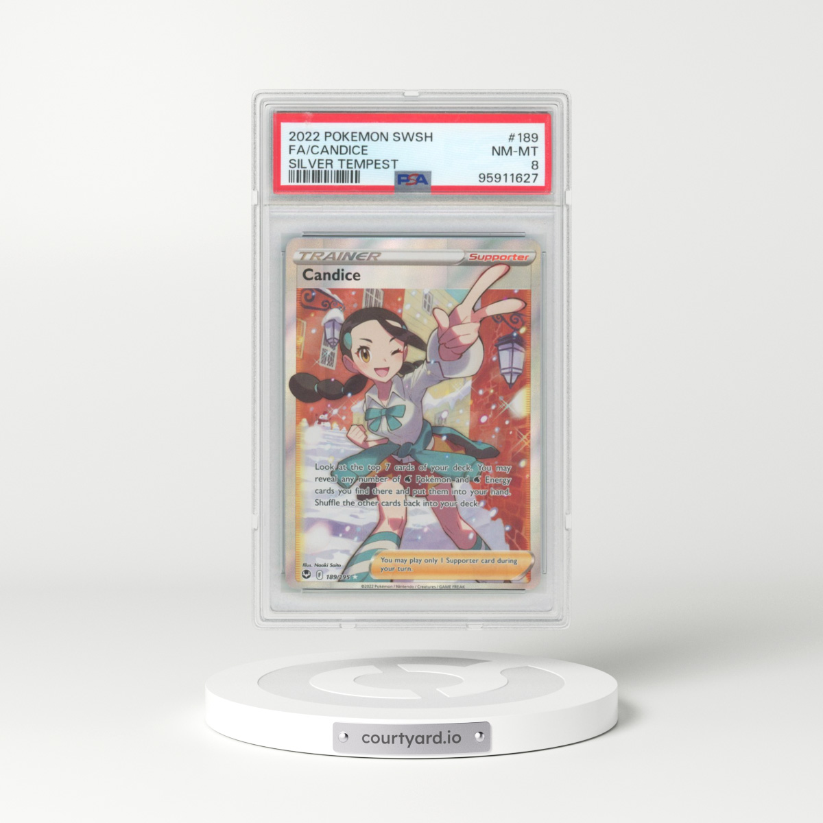 2022 Silver Tempest #189 Candice (PSA 8 NM-MT)