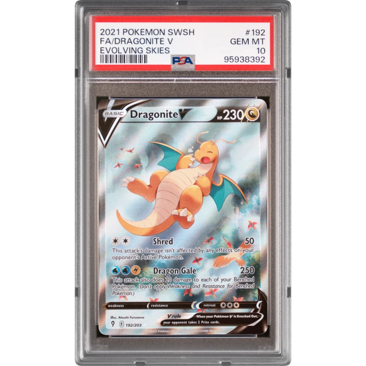 Dragonite V card artwork