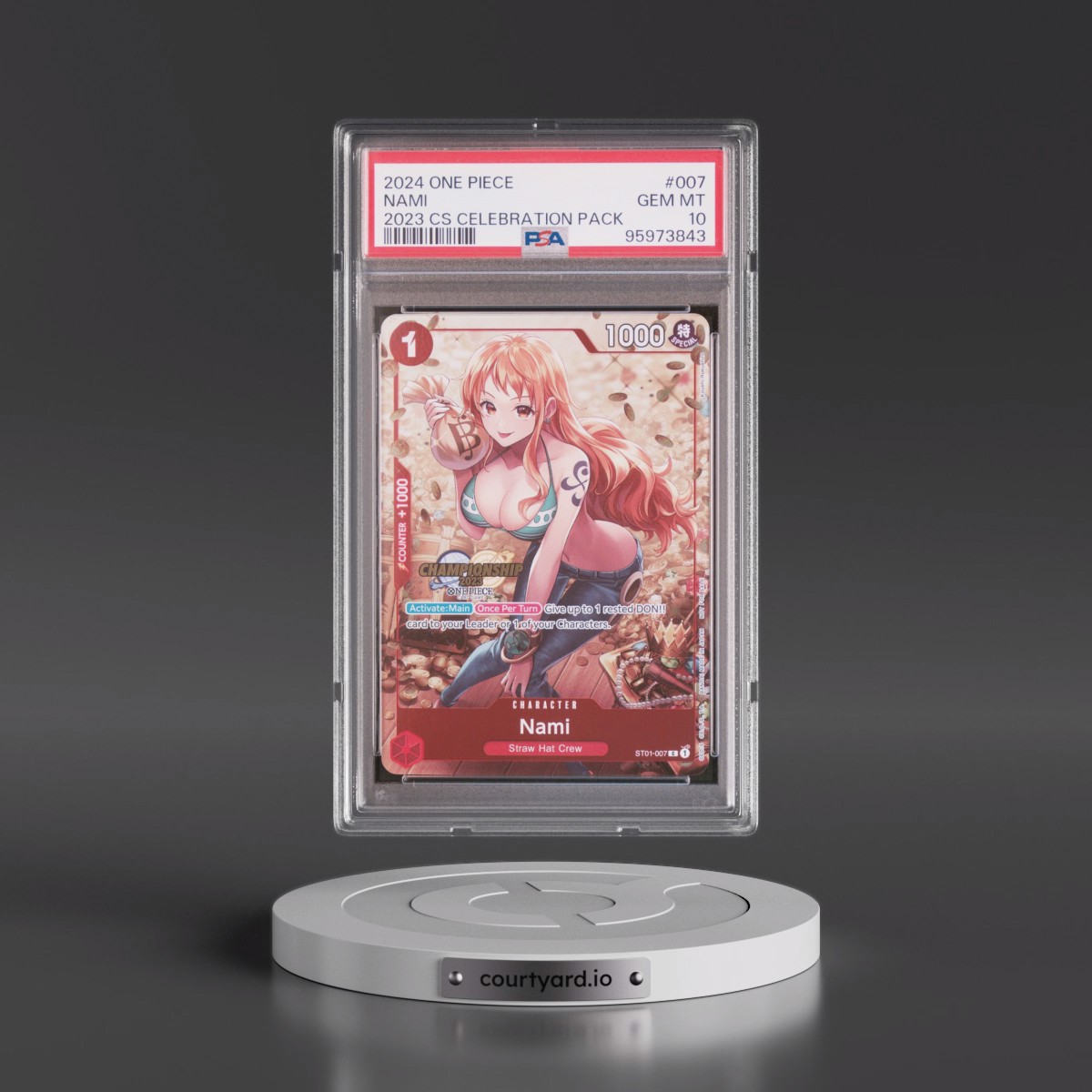 2024 One Piece Championship 2023 Celebration Pack #007 Nami (PSA 10 GEM MINT)