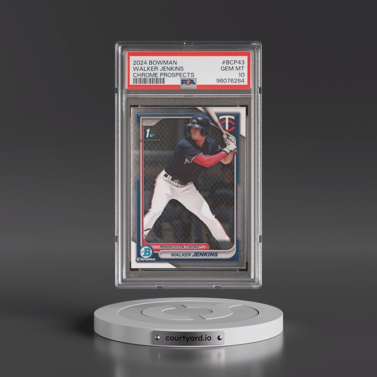 2024 Bowman Chrome Prospects #BCP43 Walker Jenkins (PSA 10 GEM MINT)