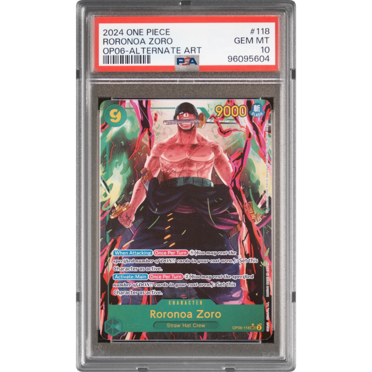 Roronoa Zoro card artwork