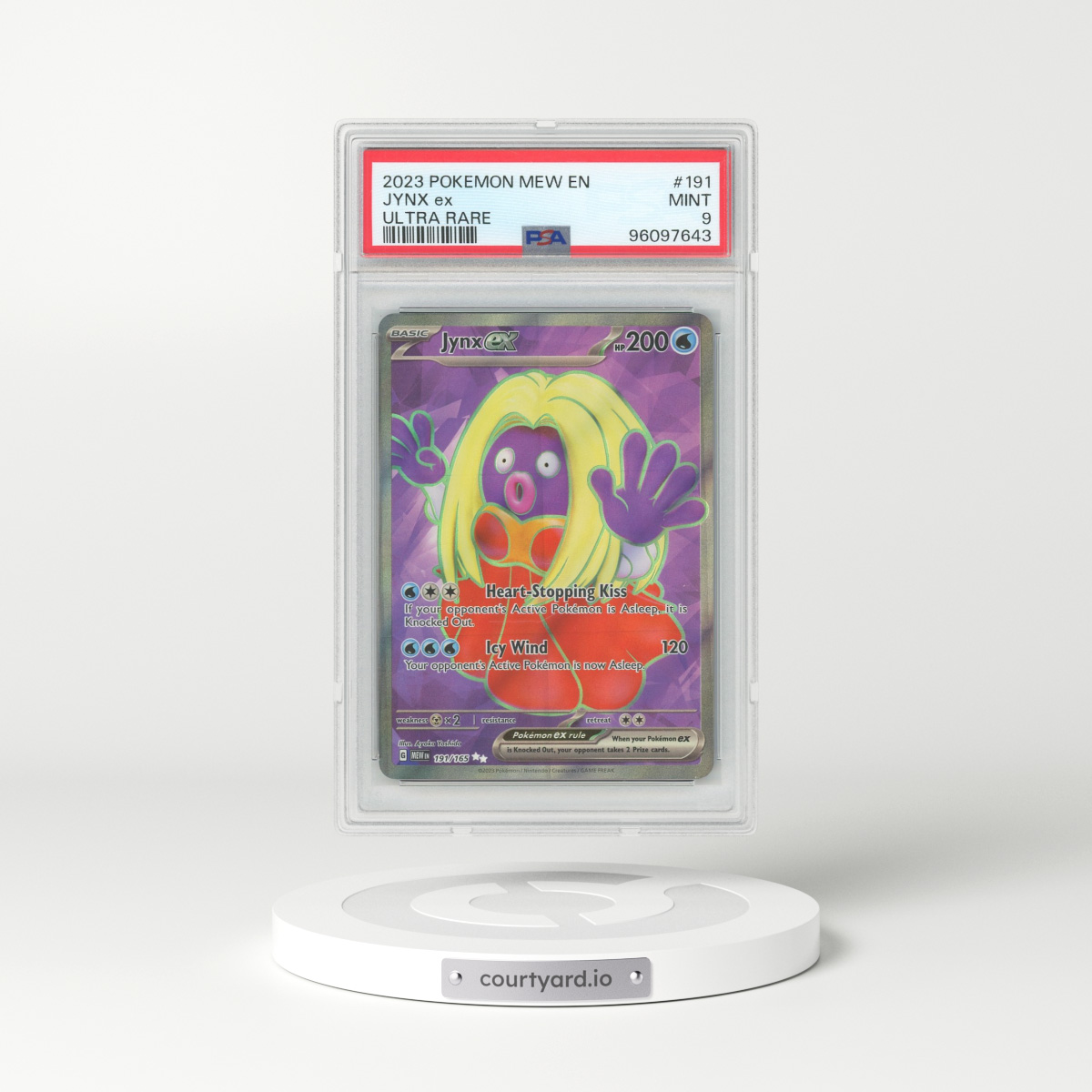 2023 Scarlet & Violet 151 - MEW EN #191 Jynx ex - Ultra Rare (PSA 9 MINT)