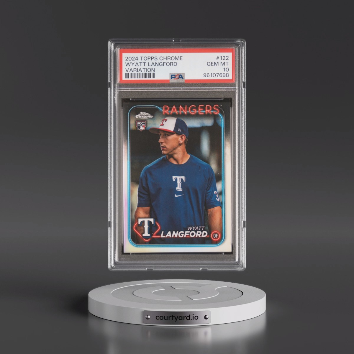 2024 Topps Chrome #122 Wyatt Langford - Variation (PSA 10 GEM MINT)