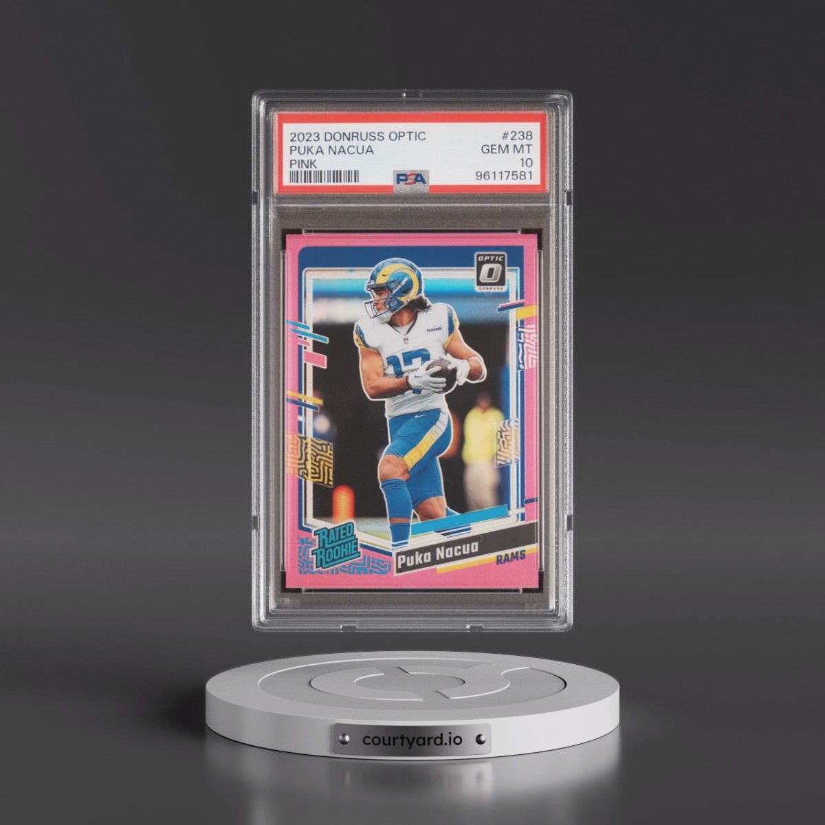 2023 Panini Donruss Optic Puka Nacua - Pink #238 PSA 10