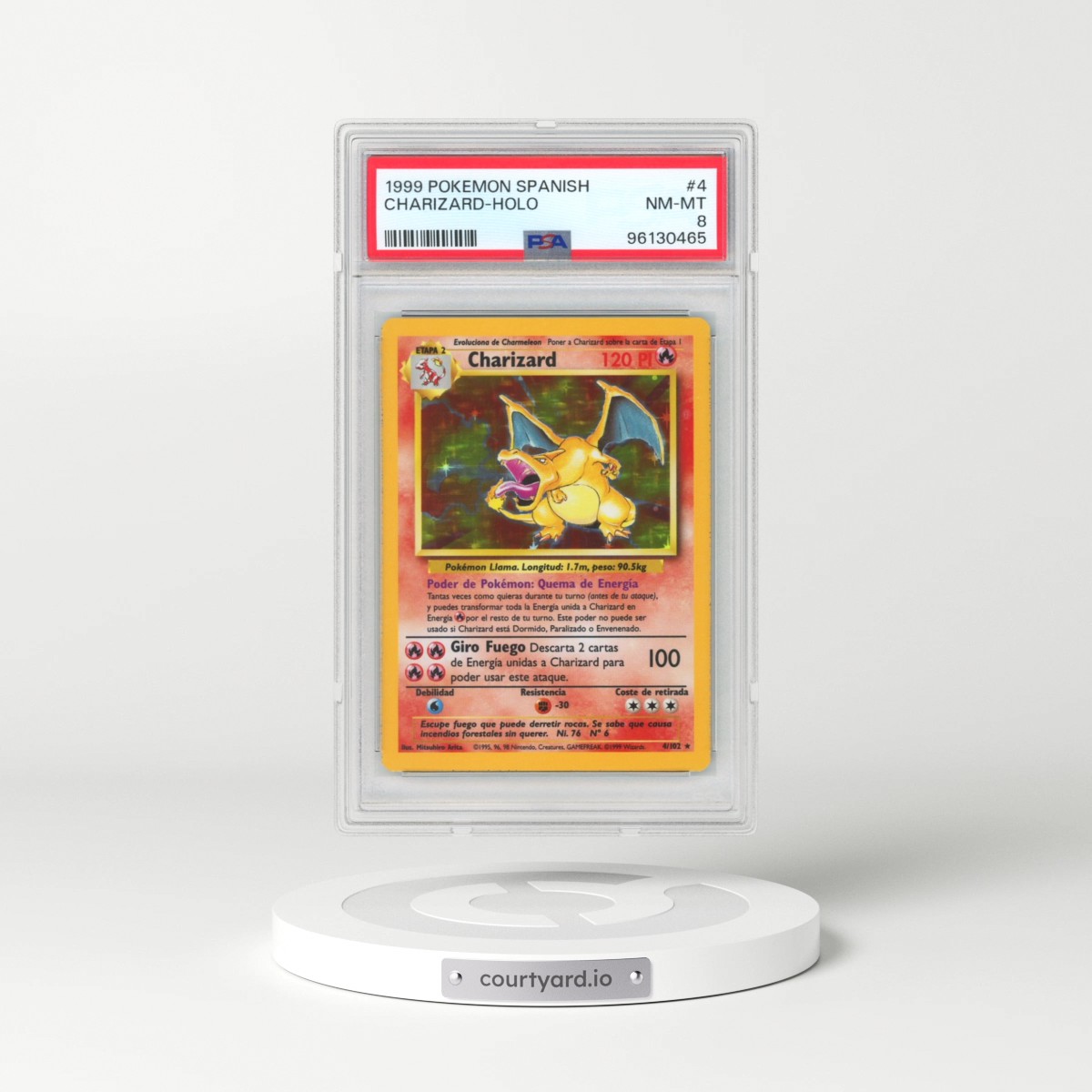 1999 Pokémon #4 Charizard - Holo (PSA 8 NM-MT)