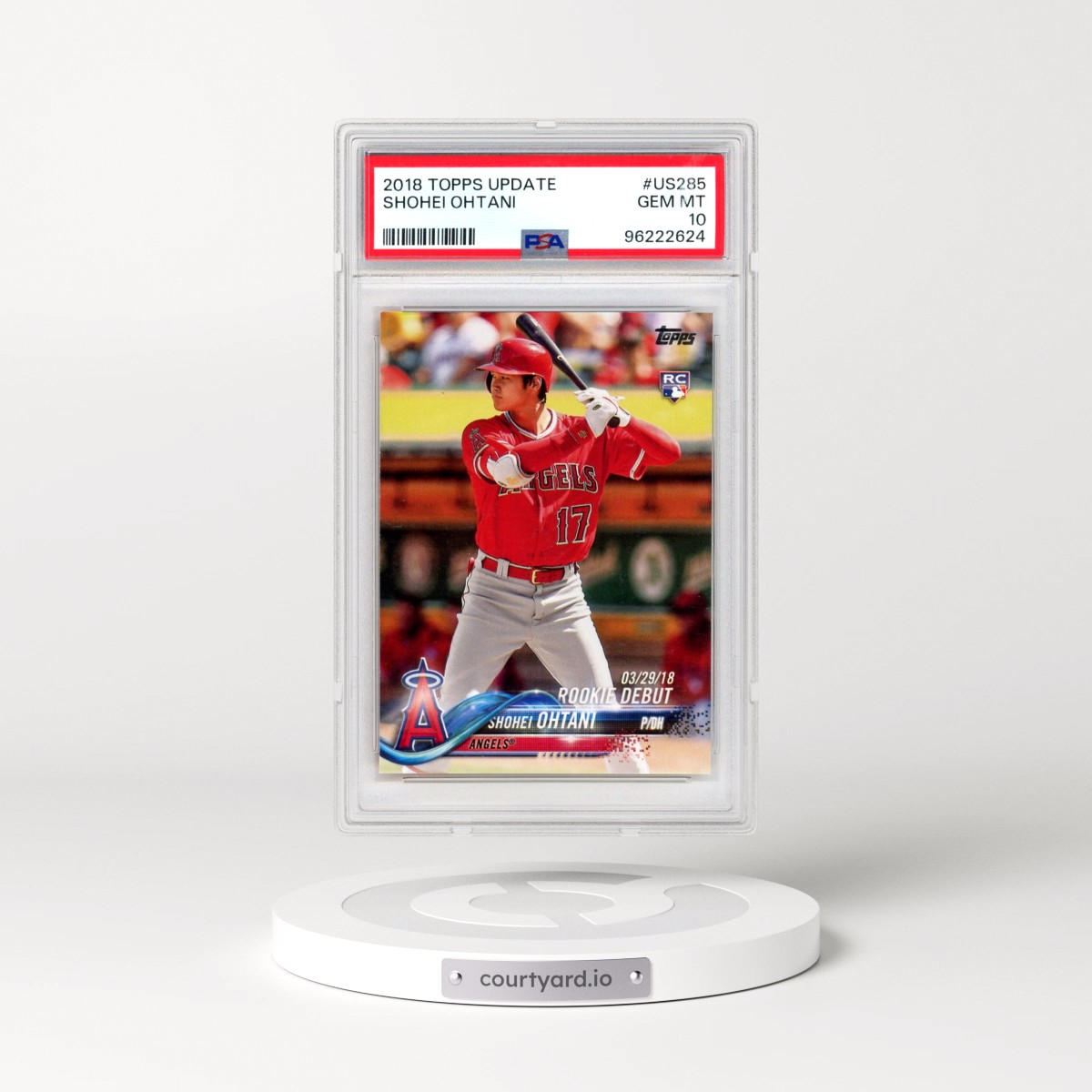 2018 Topps Update #US285 Shohei Ohtani (PSA 10 GEM MINT)