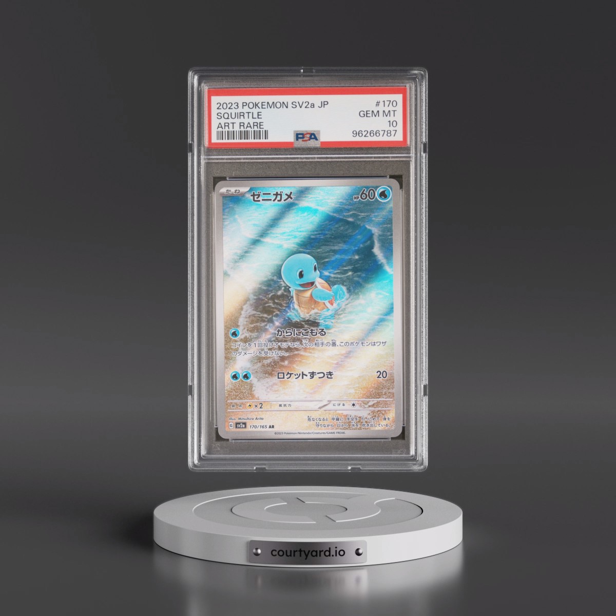 2023 Pokémon Sv2a-Pokémon 151 #170 Squirtle - Art Rare (PSA 10 GEM MINT)