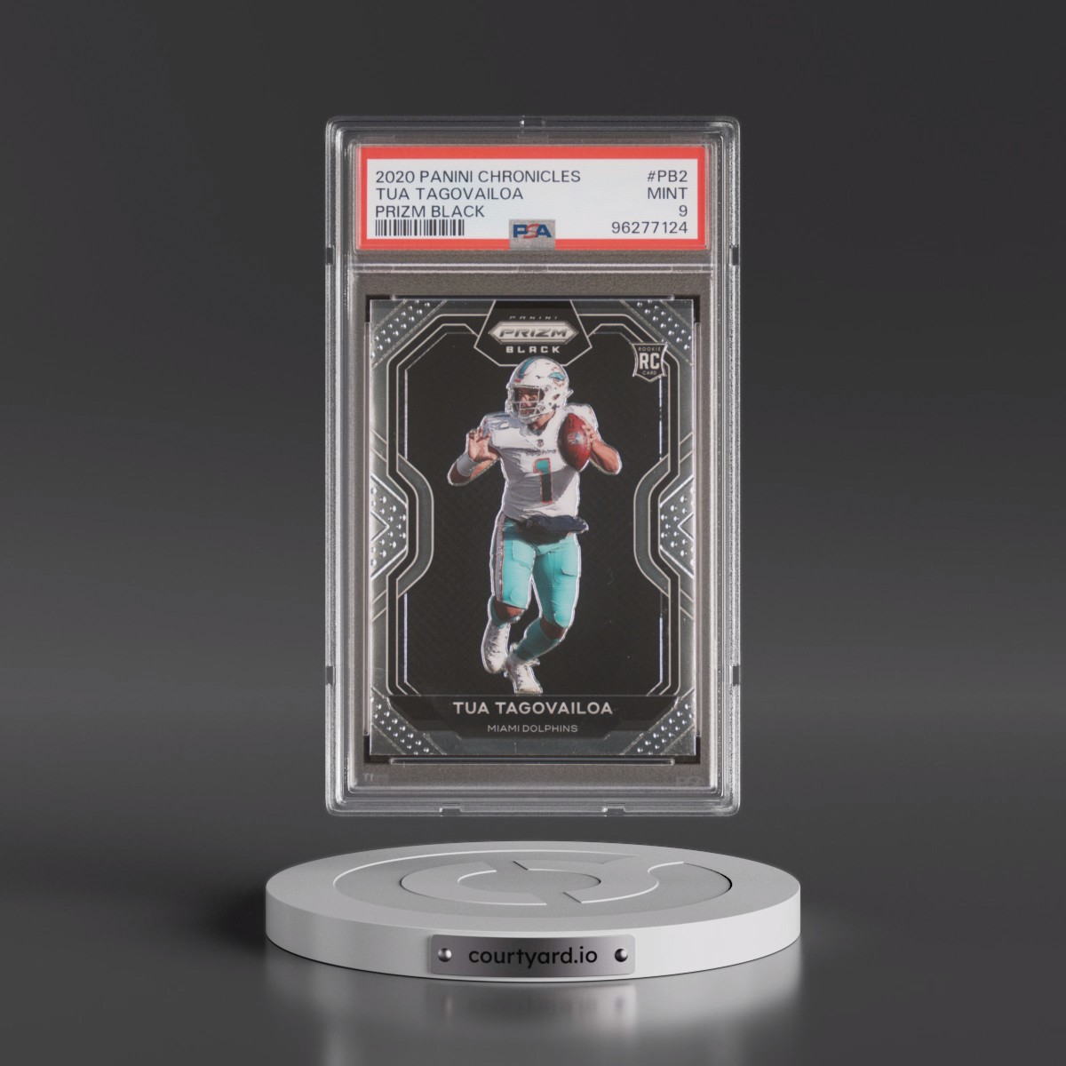 2020 Panini Chronicles Prizm Black #PB2 Tua Tagovailoa (PSA 9 MINT)
