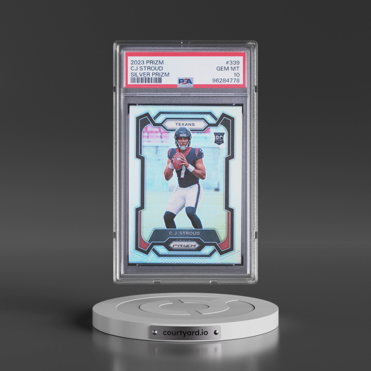 2023 Panini Prizm #339 CJ Stroud - Silver Prizm (PSA 10 GEM MINT)