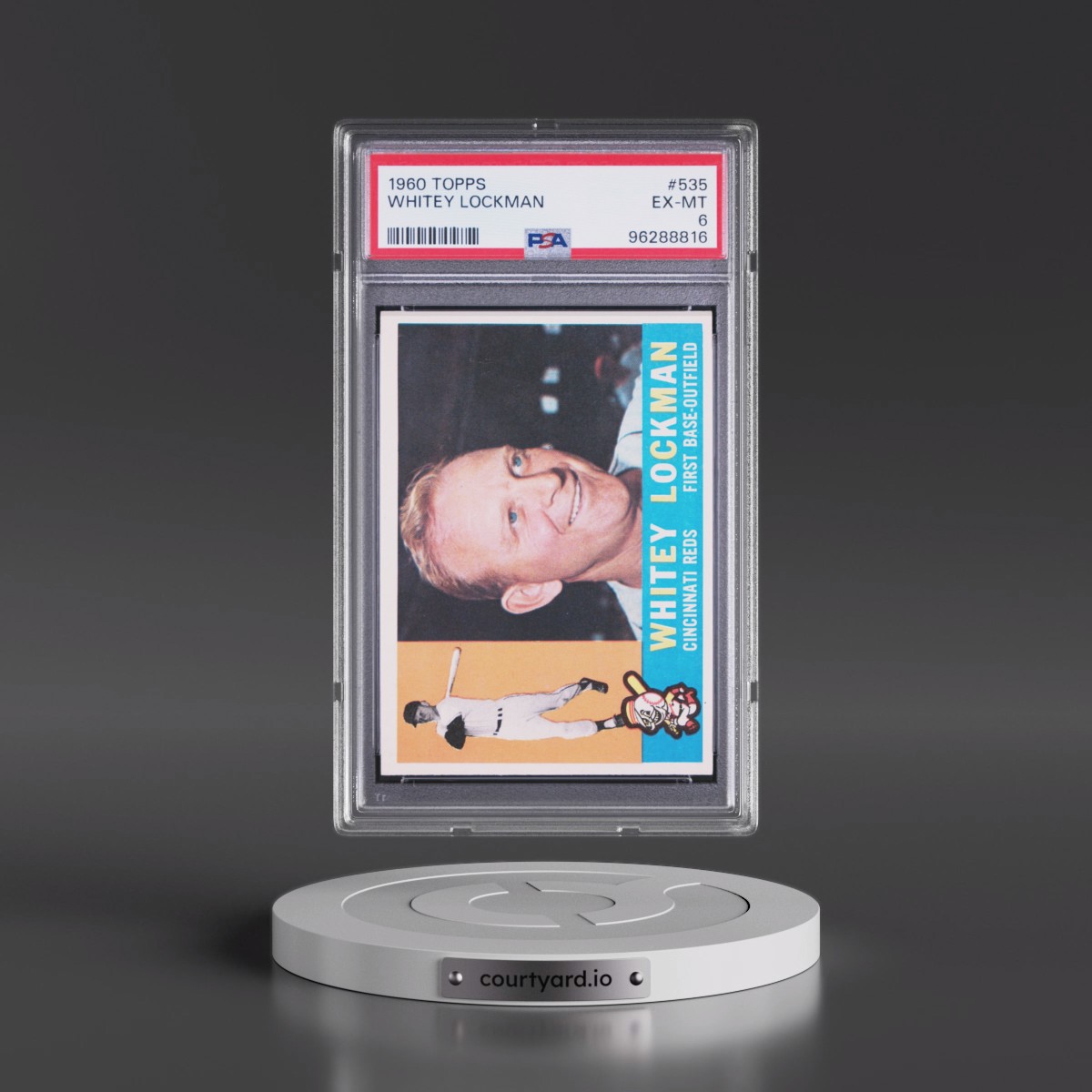 1960 Topps #535 Whitey Lockman (PSA 6 EX-MT)