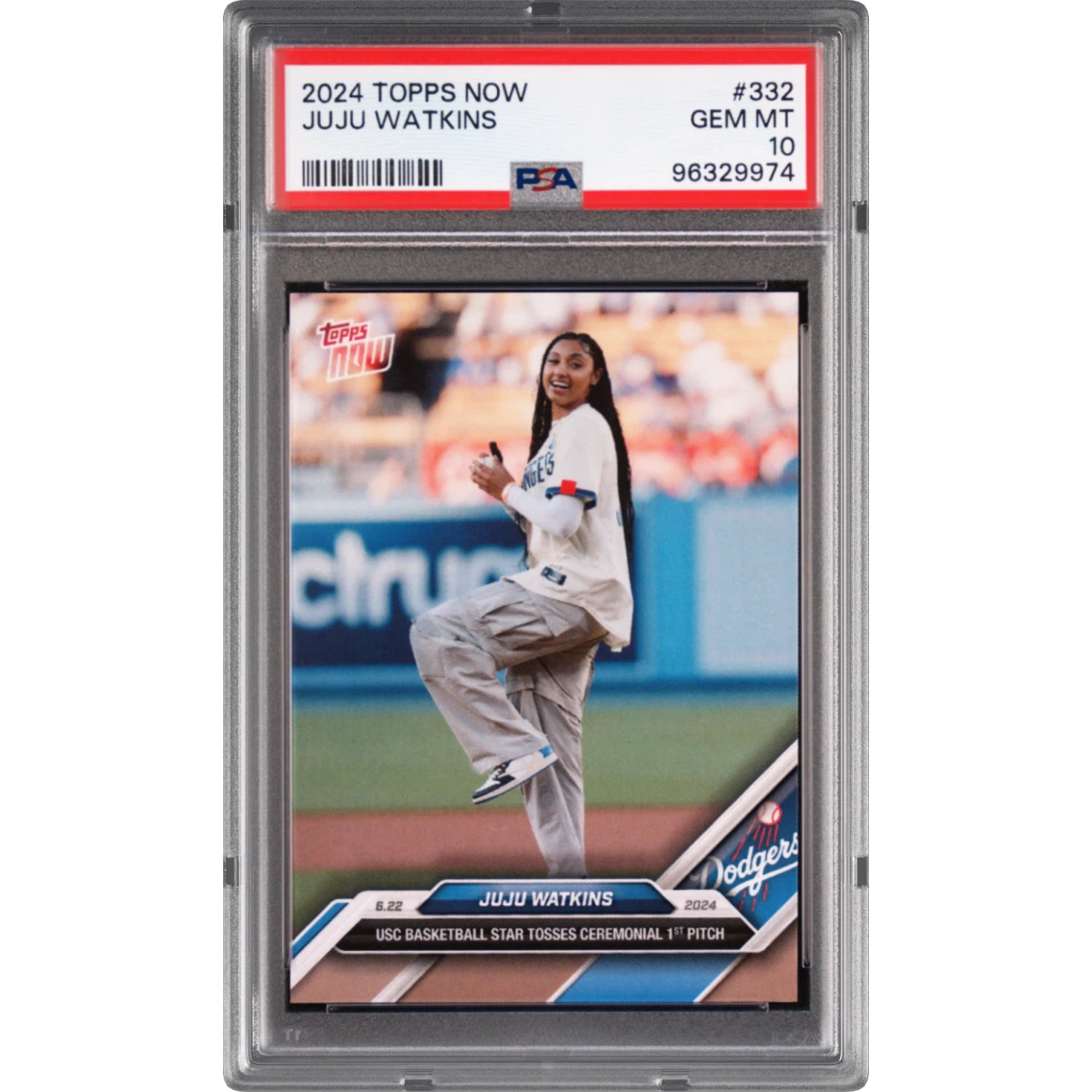 2024 Topps Now #332 Juju Watkins (PSA 10 GEM MINT)