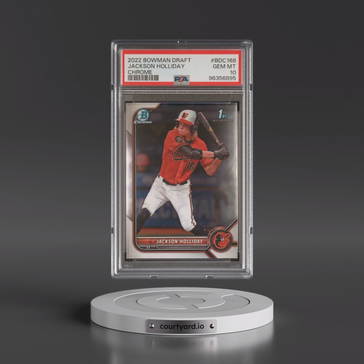 2022 Bowman Draft #BDC168 Jackson Holliday - Chrome (PSA 10 GEM MINT)