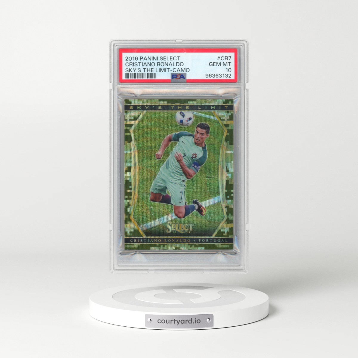 2016 Panini Select Sky's the Limit #CR7 Cristiano Ronaldo - Camo (PSA 10 GEM MINT)