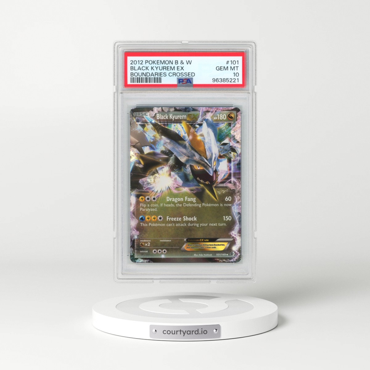 2012 Pokémon Black & White Boundaries Crossed #101 Black Kyurem EX - Holo (PSA 10 GEM MINT)