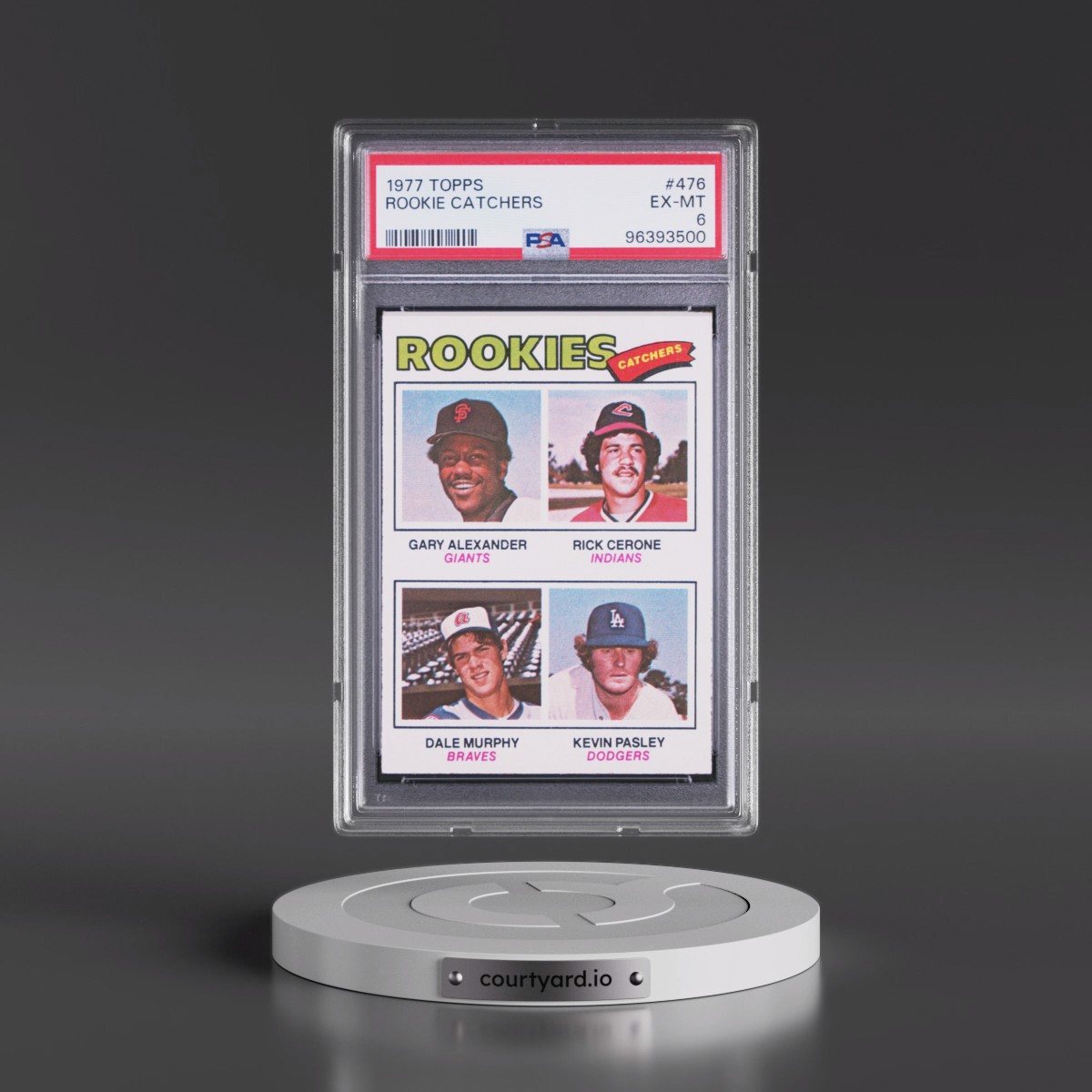 1977 Topps #476 Rookie Catchers (PSA 6 EX-MT)