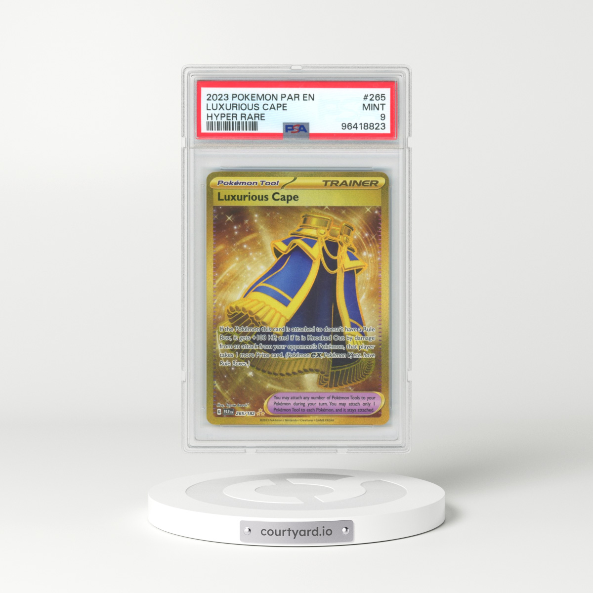 2023 Pokémon Par EN-Paradox Rift #265 Luxurious Cape - Hyper Rare (PSA 9 MINT)