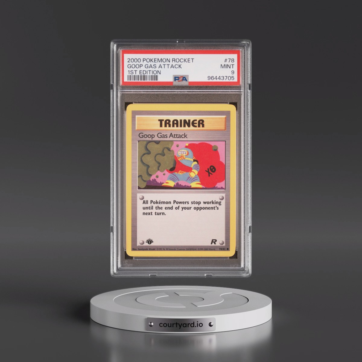 2000 Pokémon Rocket #78 Goop Gas Attack - 1st Edition (PSA 9 MINT)