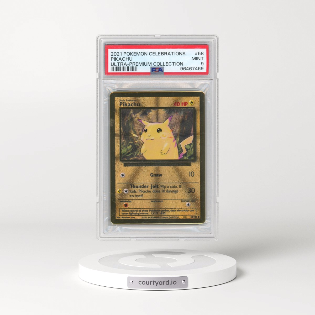 2021 Pokémon Celebrations Ultra-Premium Collection #58 Pikachu (PSA 9 MINT)