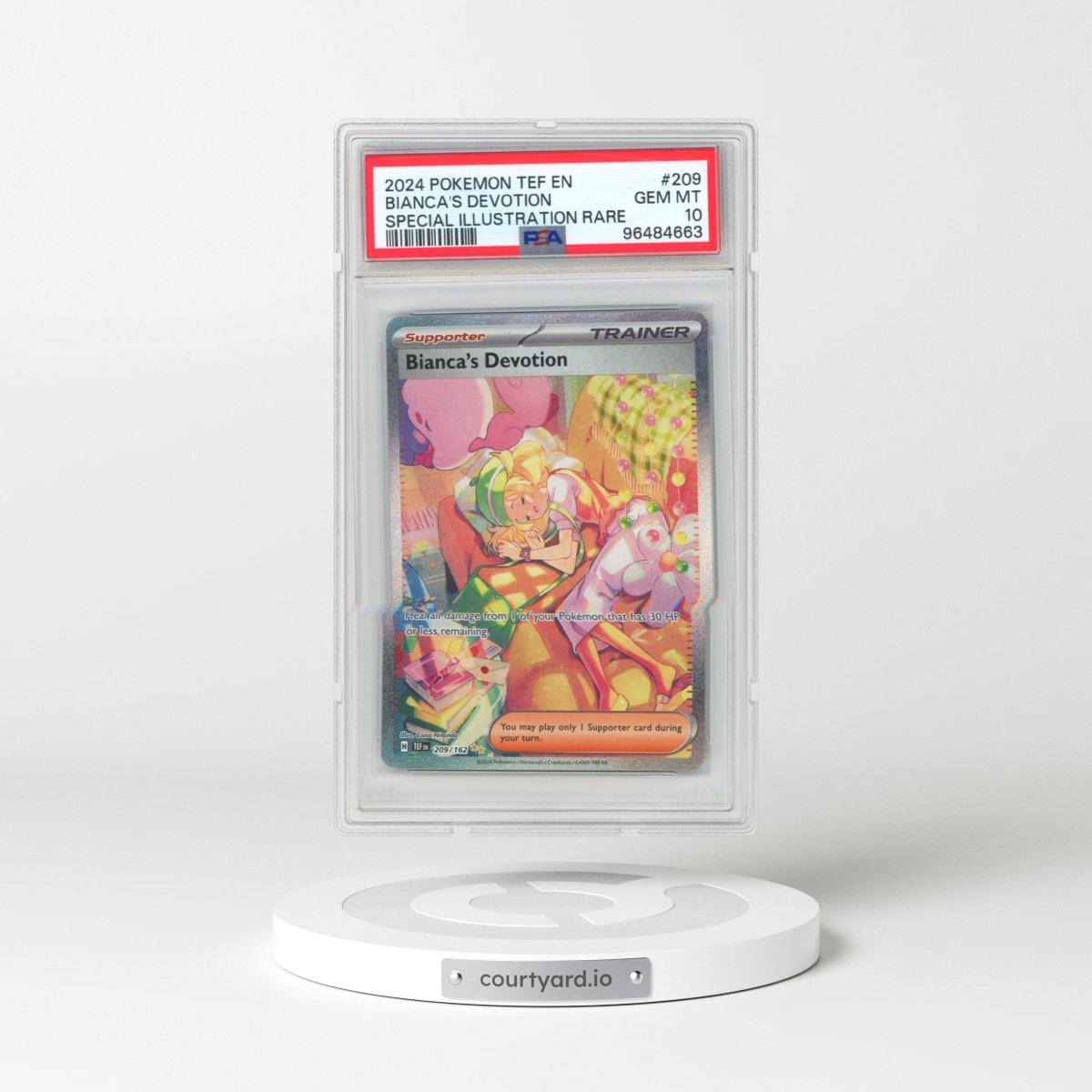 2024 Pokémon Tef EN-Temporal Forces #209 Bianca's Devotion - Special Illustration Rare (PSA 10 GEM MINT)