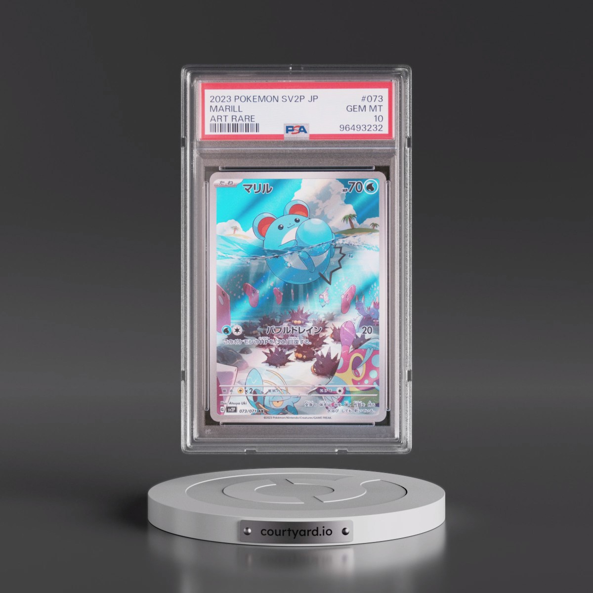 2023 Pokémon Sv2p-Snow Hazard #073 Marill - Art Rare (PSA 10 GEM MINT)