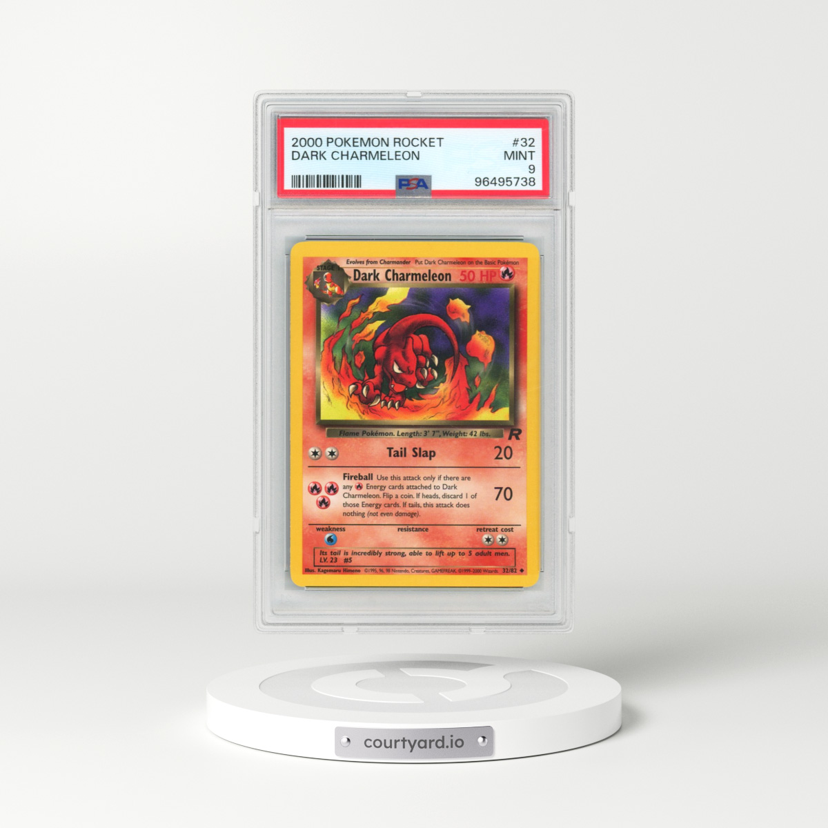 2000 Pokémon Rocket #32 Dark Charmeleon (PSA 9 MINT)
