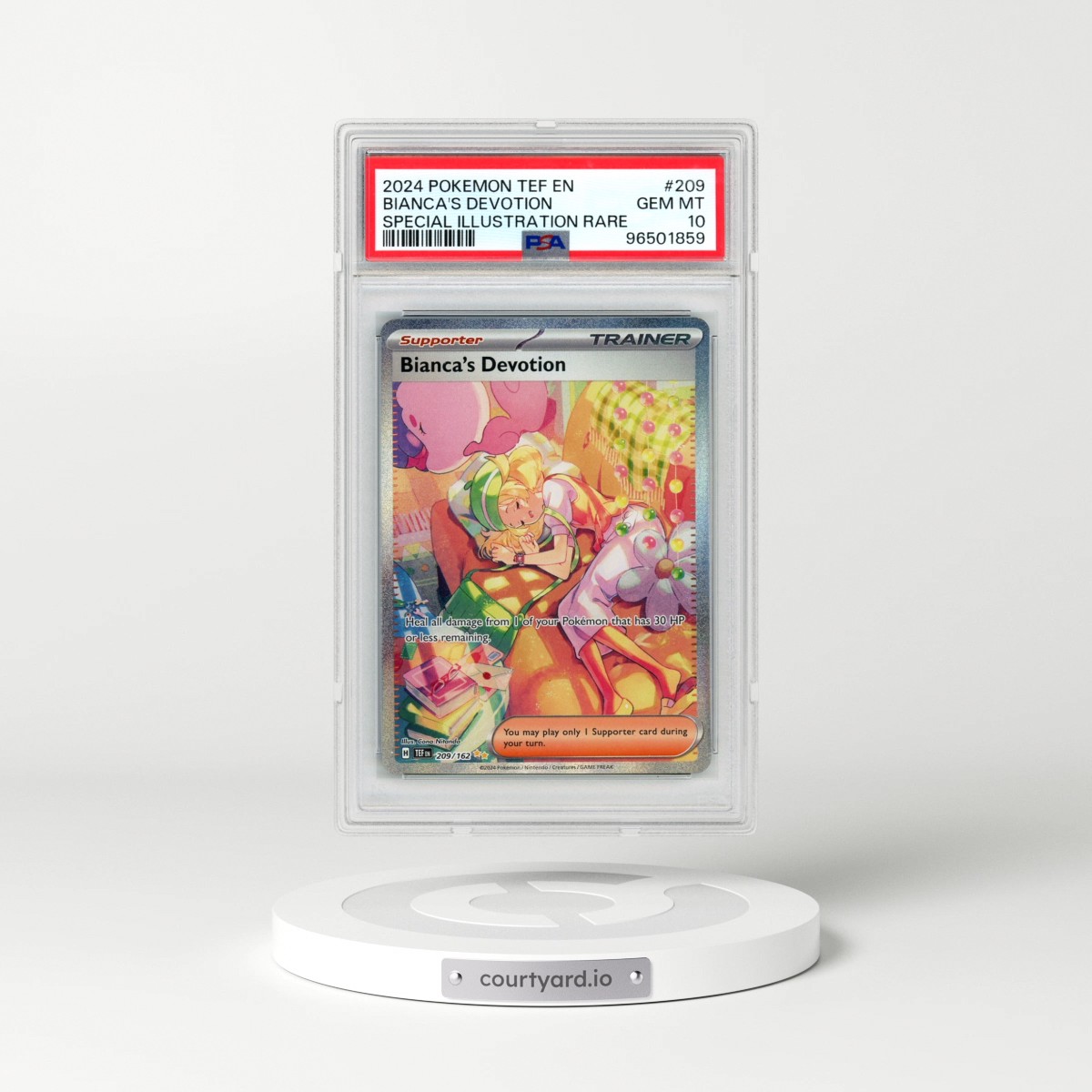 2024 Pokémon Tef EN-Temporal Forces #209 Bianca's Devotion - Special Illustration Rare (PSA 10 GEM MINT)