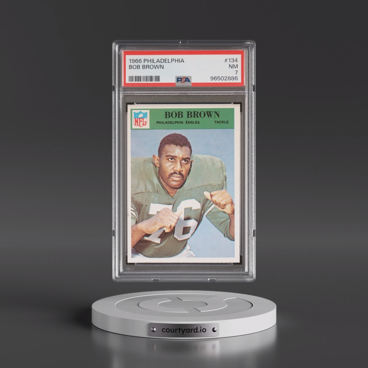 1966 Philadelphia Bob Brown #134 PSA 7