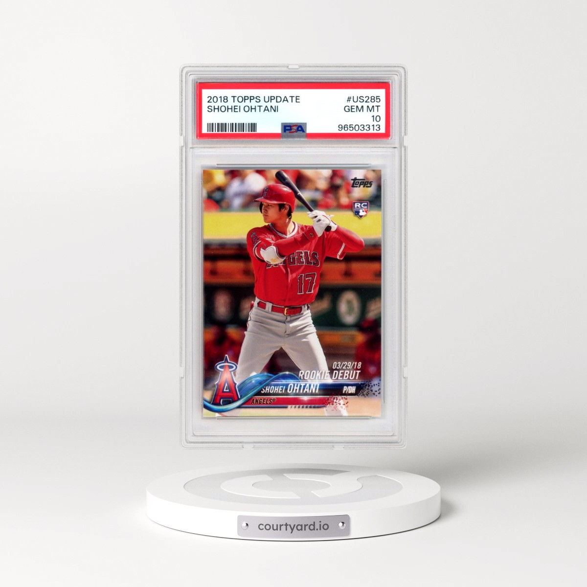 2018 Topps Update #US285 Shohei Ohtani (PSA 10 GEM MINT)