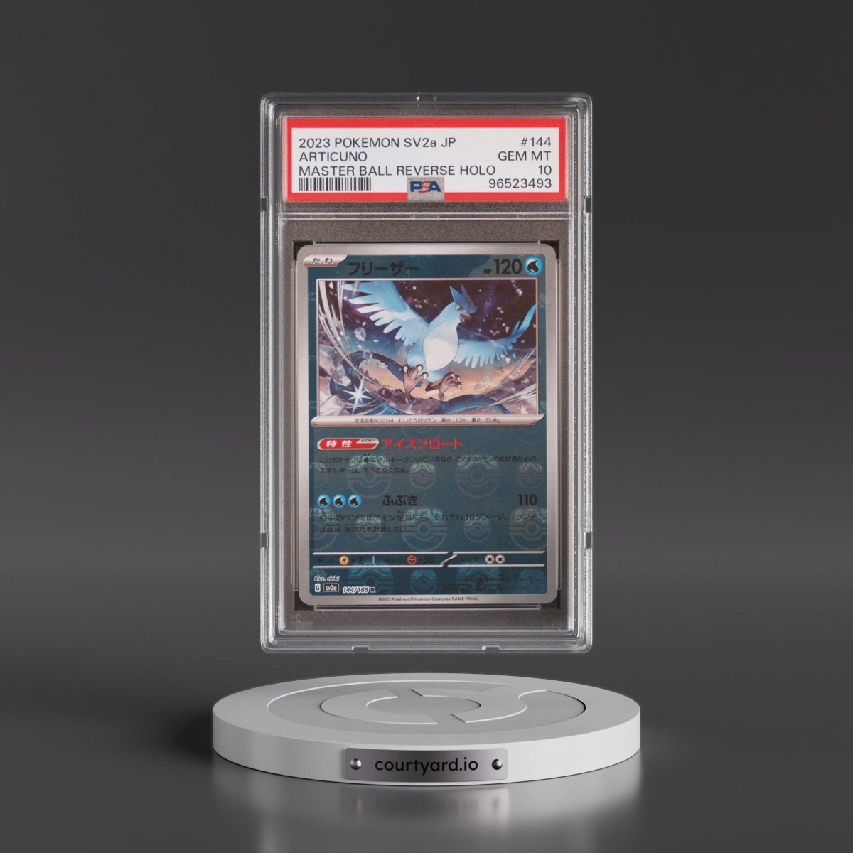 2023 Pokémon Sv2a-Pokémon Card 151 #144 Articuno - Reverse Holo Master Ball (PSA 10 GEM MINT)