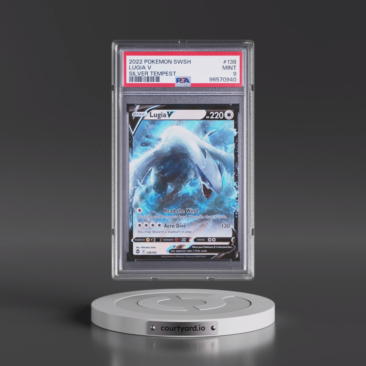 2022 Pokémon Sword & Shield Silver Tempest #138 Lugia V - Holo (PSA 9 MINT)
