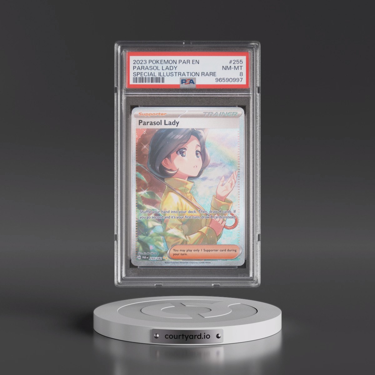 2023 Pokémon Par EN-Paradox Rift #255 Parasol Lady - Special Illustration Rare (PSA 8 NM-MT)