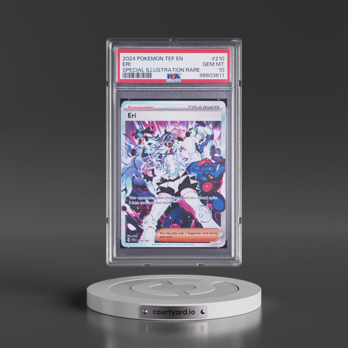 2024 Pokémon Tef EN-Temporal Forces #210 Eri - Special Illustration Rare (PSA 10 GEM MINT)