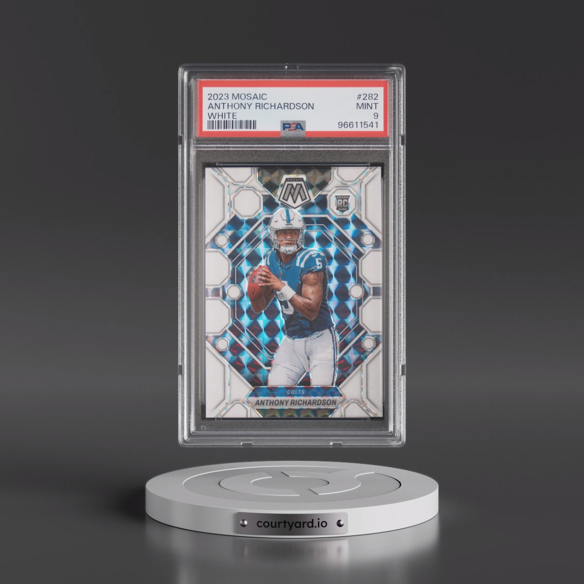 2023 Panini Mosaic Anthony Richardson - White #282 PSA 9