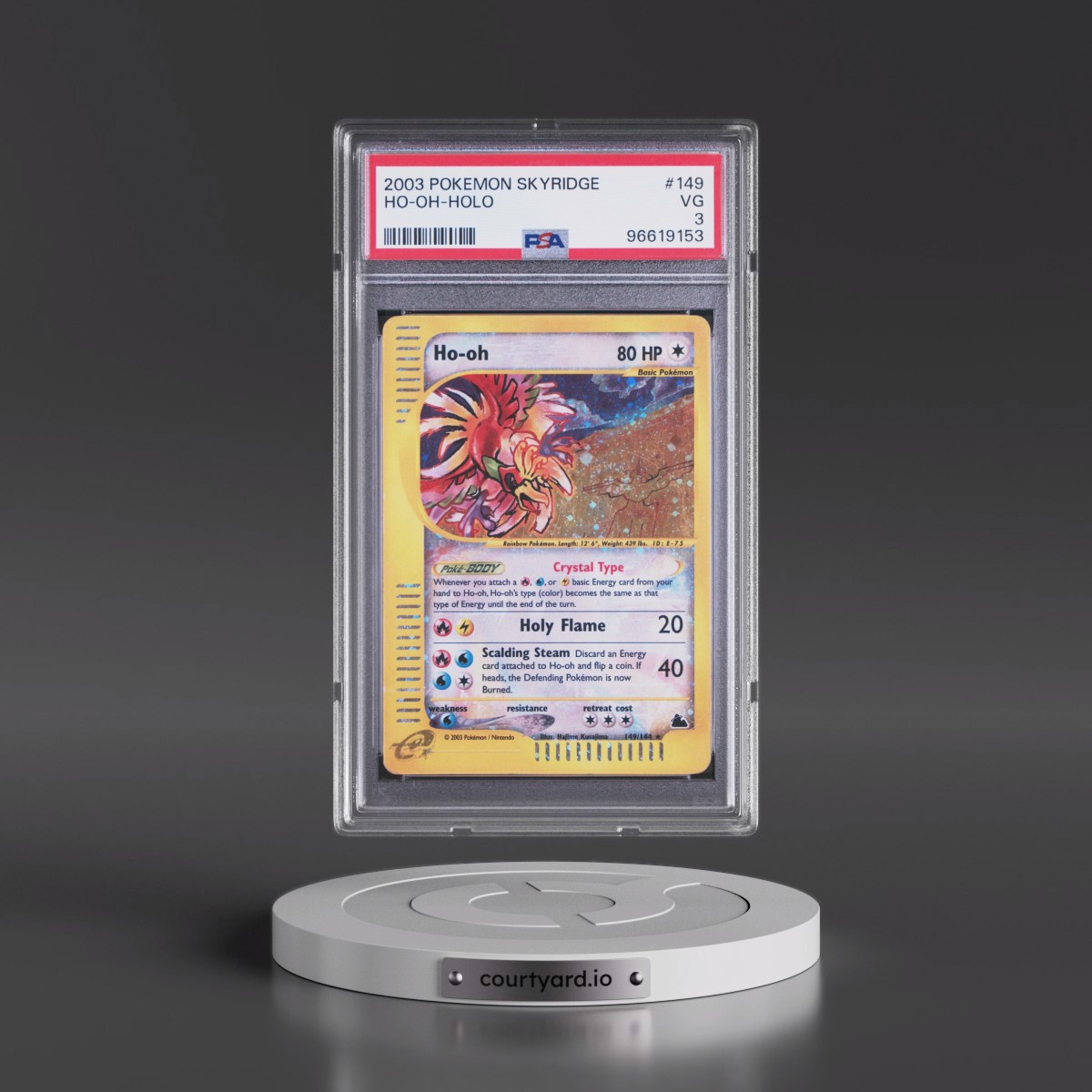 2003 Pokémon Skyridge #149 HO-Oh - Holo (PSA 3 VG)
