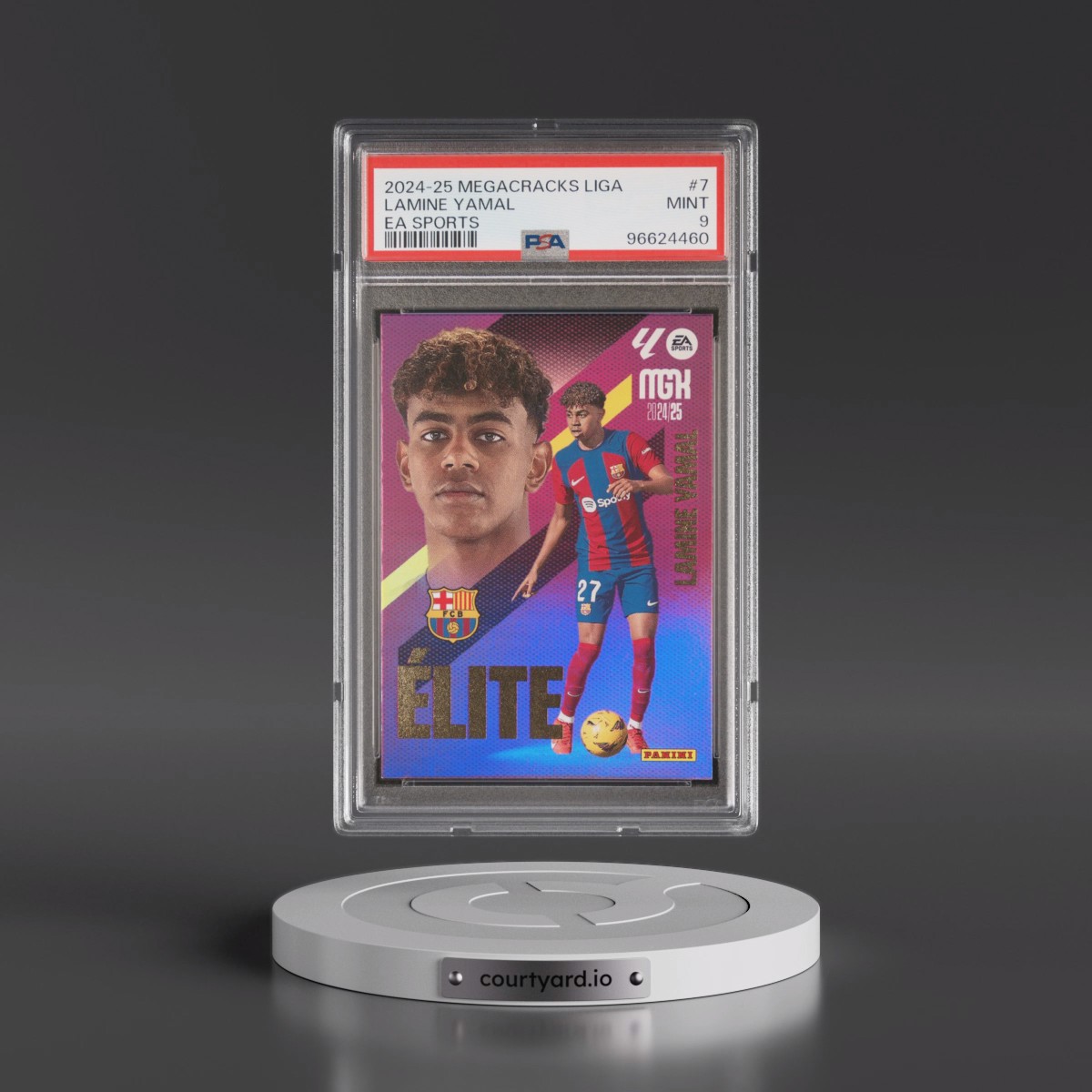 2024 Panini Megacracks Mgk Laliga EA Sports #7 Lamine Yamal (PSA 9 MINT)