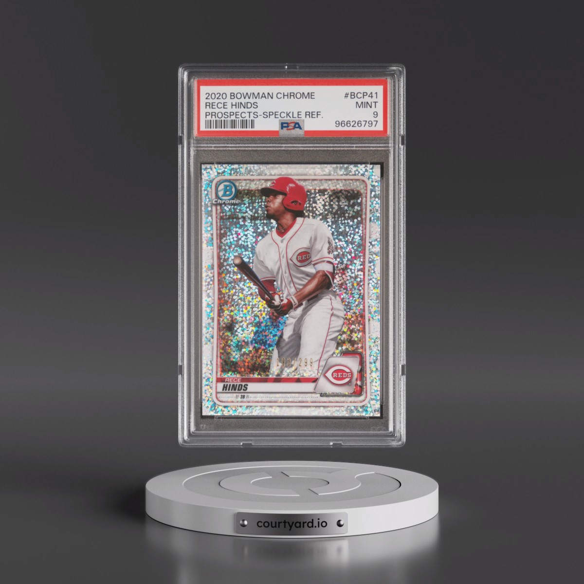2020 Bowman Chrome Prospects Rece Hinds - Speckle Refractor #BCP41 PSA 9
